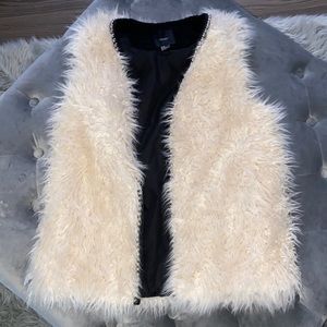 Faux fur vest